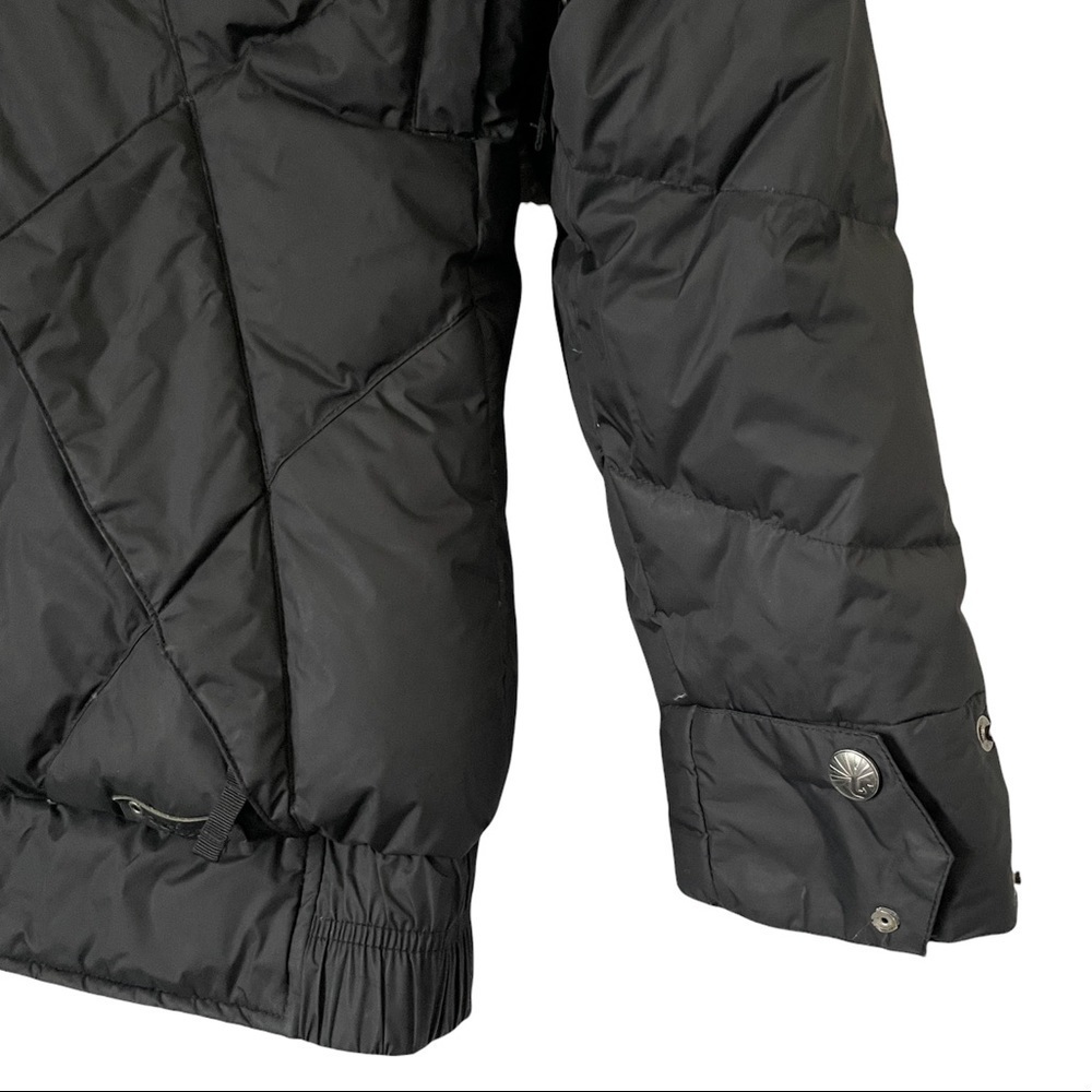BURTON Black Reversible Goose Down Ski Snowboard Jacket Medium - Picture 8 of 8